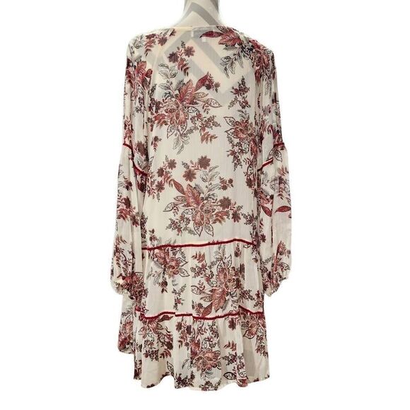 Great Jones Women's XL Shirred Chiffon Floral Dress - Picture 4 of 10